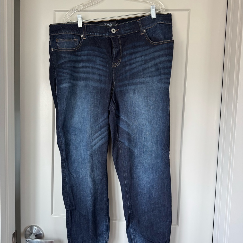 torrid women’s skinny Dark Blue Jeans